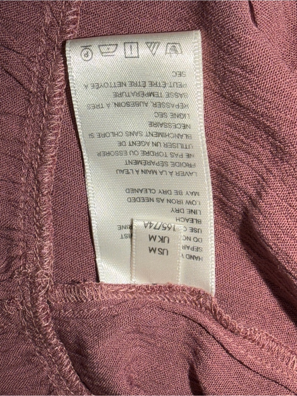 Free People Smocked Crop Top & Skirt Set - Mauve Pink NWOT - Picture 8 of 12